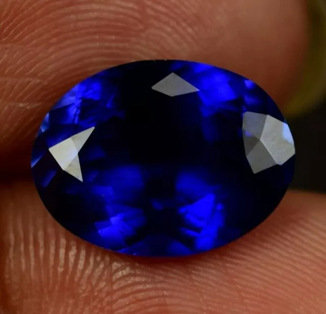 27 Ct AAA+ Natural Kashmiri Blue Sapphire Loose Gemstone Oval Cut GIE Certified