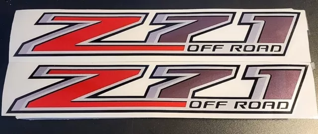 Set of 2 - Z71 Off Road Decals - Stickers - Chevy Silverado GMC Sierra