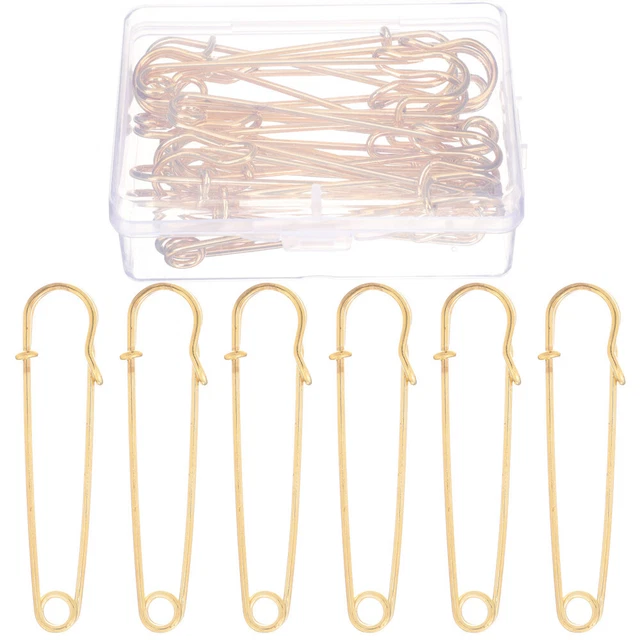 10 Pcs Kleiderverschlüsse Sicherheitsnadel Aus Metall Klein Fräulein