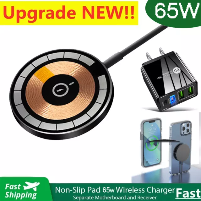 Wireless Fast Charger Charging Pad Dock For iPhone Samsung Android Cell Phone