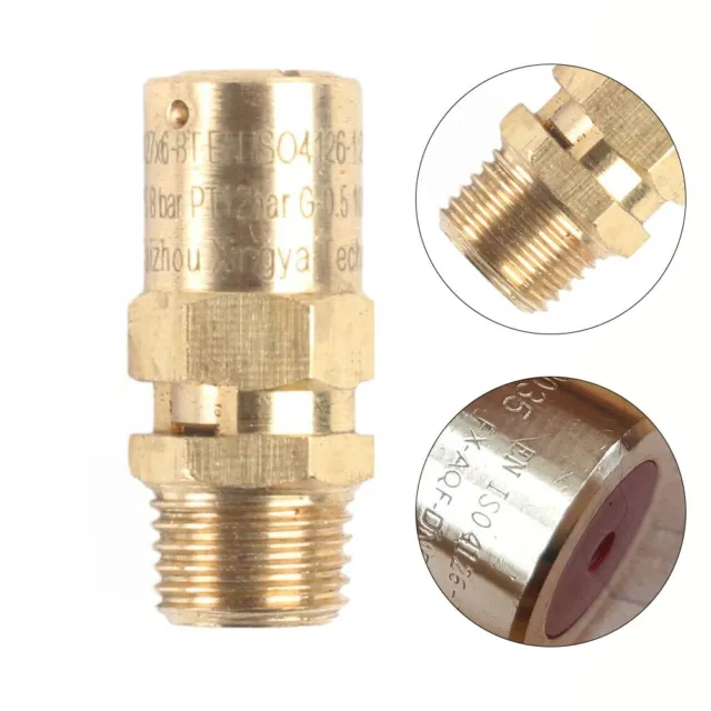 Brass For AIR Pressure Relief Valve for 14 BSP For AIR Compressor 10 5 BAR