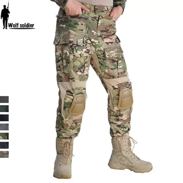 Mens Army G3 Combat Pants GEN3 Military Tactical Hunting Cargo Trousers SWAT BDU