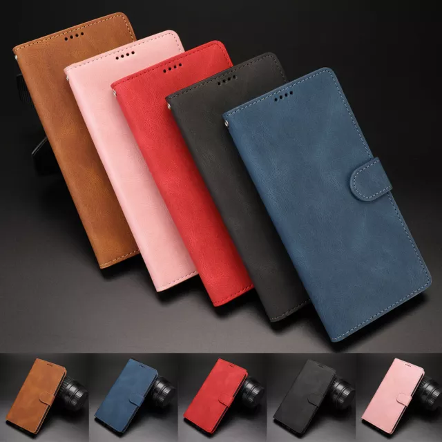 For iPhone 15 Pro Max XS XR 14 13 12 11 8 Magnetic Flip Leather Card Wallet Case