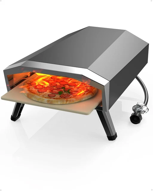 12 GAS PIZZA Oven Outdoor Pizza Oven Propane w/ Foldable Legs Camping