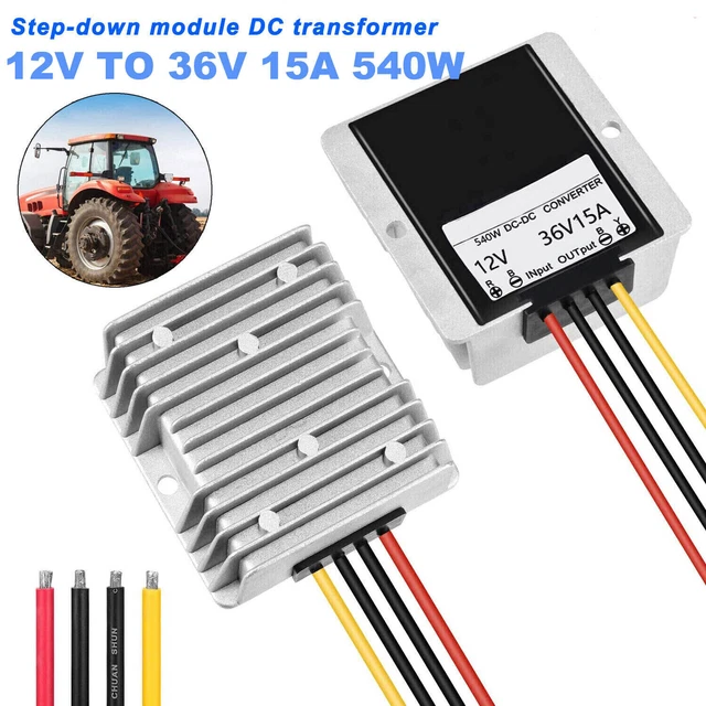 Convertisseur Step-up DC 12V à 36V 540W - Régulateur De Tension, Industriel, Large Plage De Températures