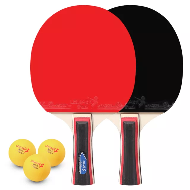 Table Tennis 2 Player Set 2 Table Tennis Bats Rackets with 3  Pong P4P9