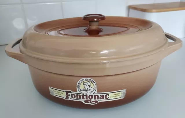 Cazuela cazador Fontignac horno holandés forma ovalada talla 29