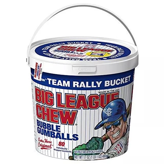 Big League Chew - Original Bubble Gum Flavor + 80pcs Individually Wrapped Gumbal