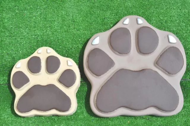 Concrete Mold Beast's Paws (Dog,Cat) Steppingstone Grden Path set 2 pcs S15