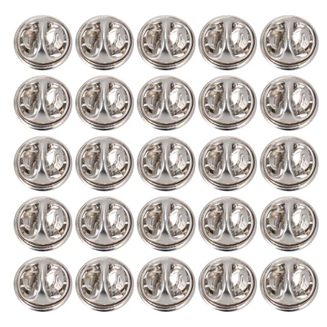200 piezas hebillas con aguja espina caballo delicado color níquel corbata soporte de solapa