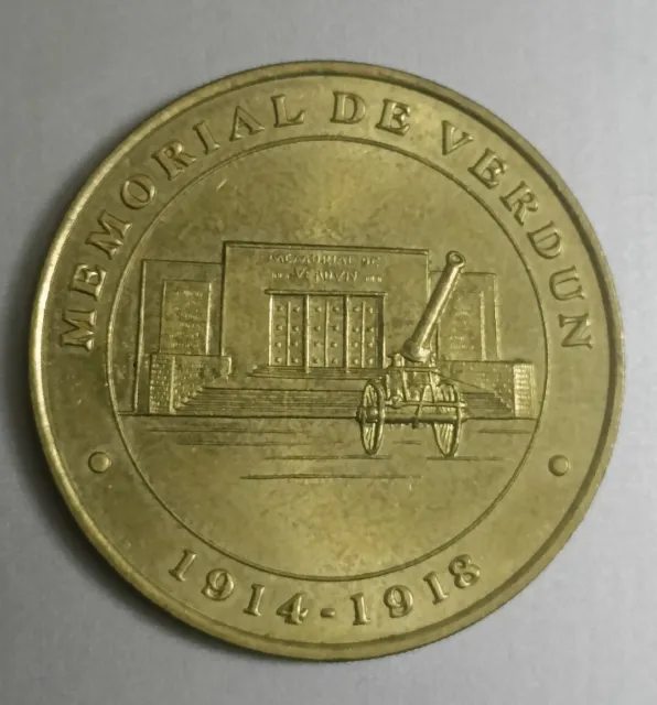 Médaille Monnaie de Paris Mémorial de Verdun WWI 2000 - 34 mm Jeton Touristique
