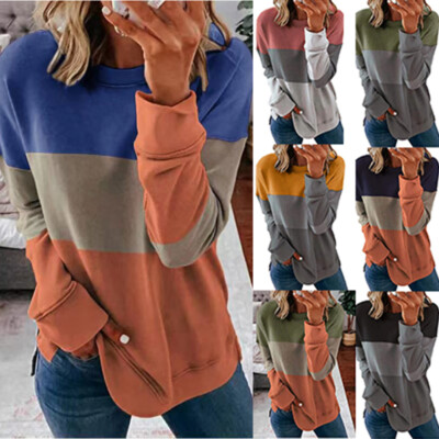 FUTURO Femmes Asymétrique Haut Manches Longues Pull Chemisier Sweat Taille 8-14 FC2086 