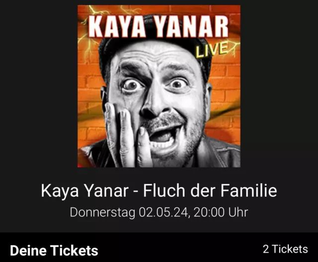 2 Tickets für Kaya Yanar (Braunschweig 02.05.2024)