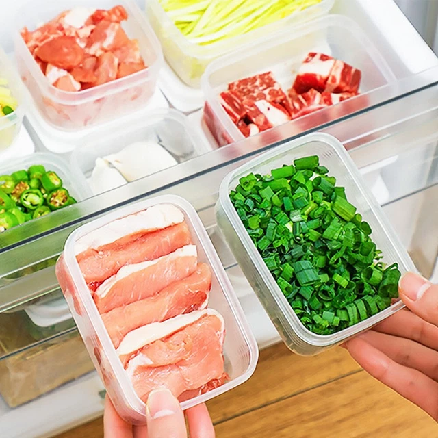 Boîte transparente et nette pour une organisation efficace de la cuisine fraîc