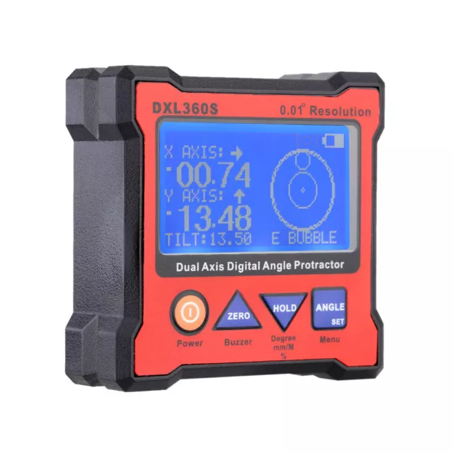 DXL360S Dual Axis Digital Angle Protractor High precision Dual-axis Level Gauge