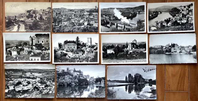 CPA Ensemble de 27 cartes postales anciennes de PUY L’EVEQUE dans le LOT