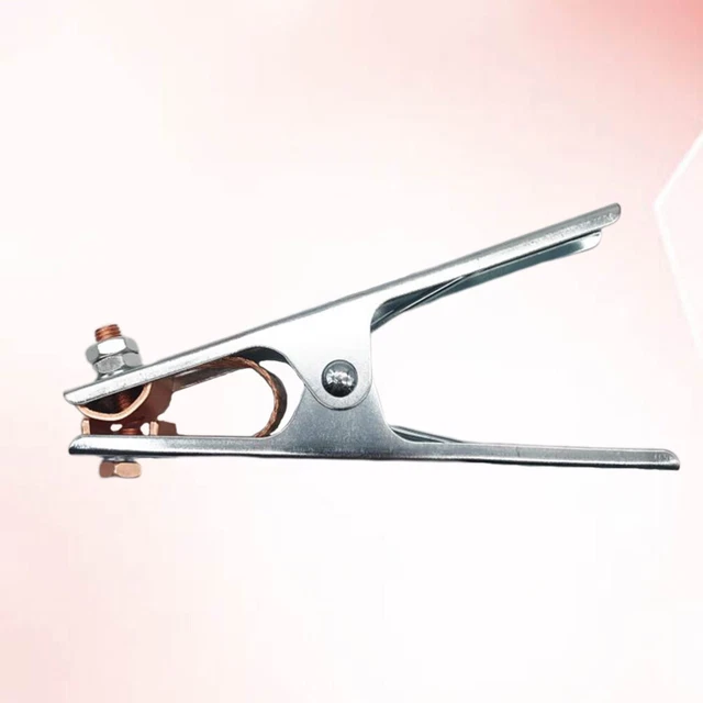 Morsetto Di Terra Per Saldatrice 300A - In Rame, Con Presa Per Cavo Di Massa, Ganasce A ZigZag - Foto 12