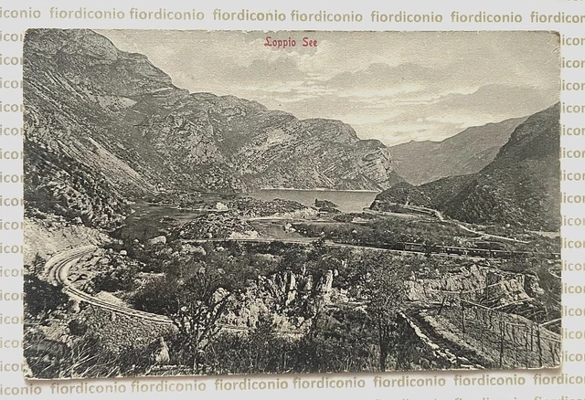 Cartolina Trento "Loppio See (Lago Di Loppio)" 1911 Viaggiata. Rara!