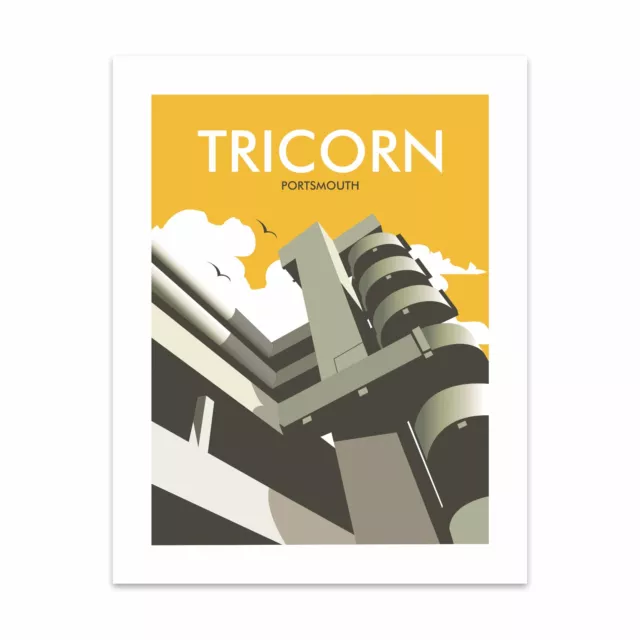 Tricorn, Portsmouth 28x35cm Art Print by Dave Thompson