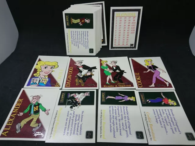 Blondie 1995 Authentix Complete 50 Base + 5 Chase Card Set of 55 King Features