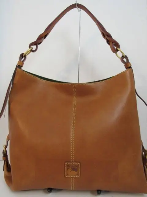 DOONEY & BOURKE Florentine Leather Twist Sac Shoulder Bag, Natural New ...