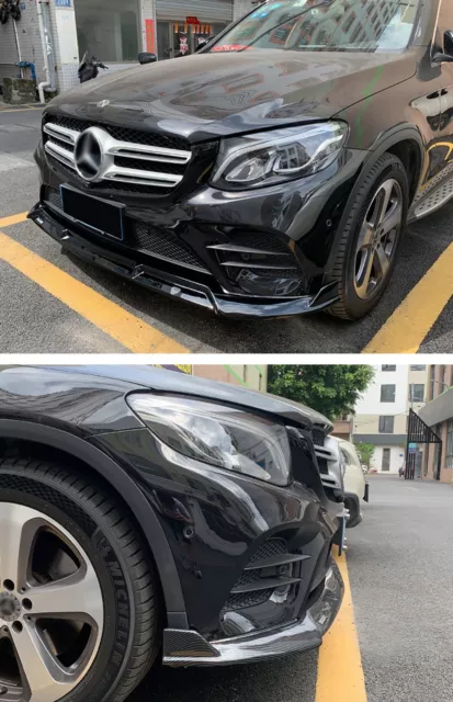 Front Spoiler Lippe Schwarz Für Mercedes Benz GLC Class X253 C253 AMG Line 2