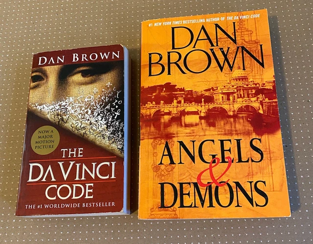 THE DA VINCI Code and Angels & Demons by Dan Brown Set Of 2 Paperback