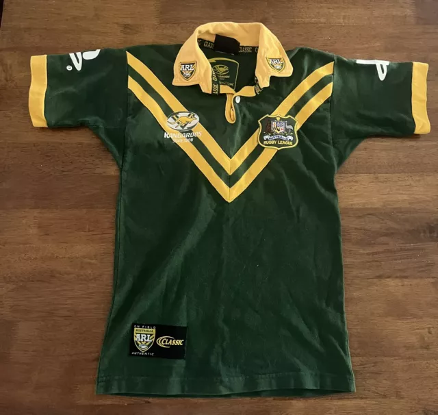 Retro Kangaroos Australia Rugby League Jersey- To Fit 85cm