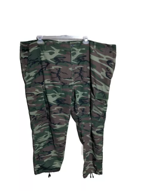 Red Head Cargo Pants Mens 3XL Green Woodland Camo Paratrooper Tactical~ C4