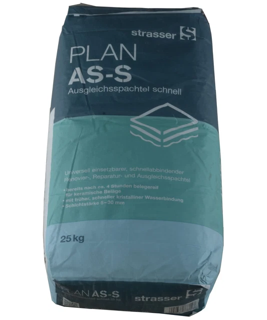 Strasser Plan AS-S, Reparatur- u. Ausgleichsspachtel schnell 10 kg