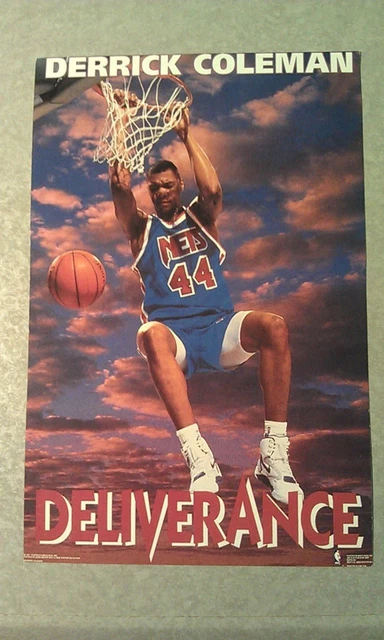 Derrick Coleman SYRACUSE DELIVERANCE NJ NETS NBA Mini Poster 4 by 6 Inches