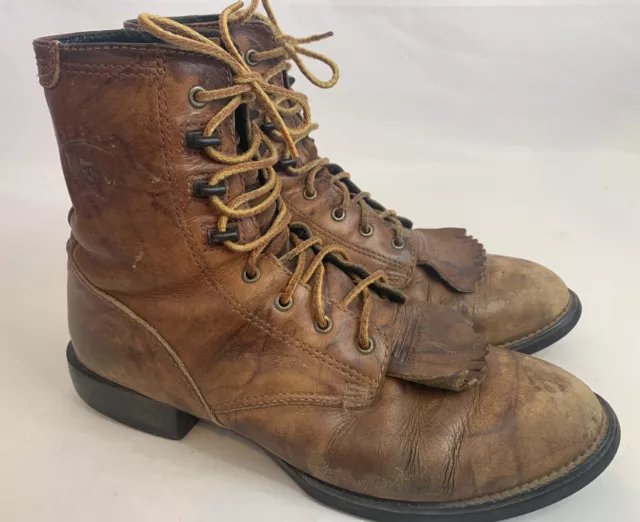 Ariat Heritage Lacer Western Roper Boots  Leather Womens Size 6.5C Style 33503