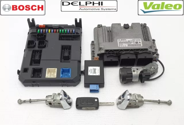 Kit de encendido del motor Citroen C3 Mk2 2009-2016 1.6HDI DV6DTED ECU y conjunto de bloqueo 90 hp