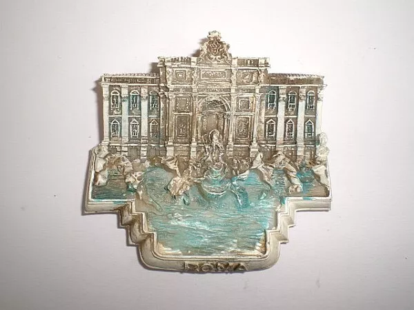 Magnet Relief Trevi Brunnen Rom Roma Souvenir Italien 7cm Neu