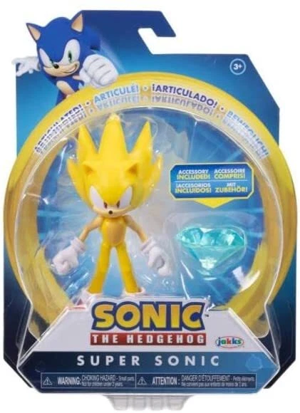 SONIC THE HEDGEHOG Super Sonic 4 Inch Action Figure Brand New Sealed £ ...