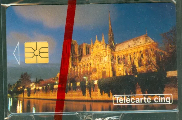 Telecarte 5 Unites Gn 45 Cathedrale De Paris Neuve Sous Blister