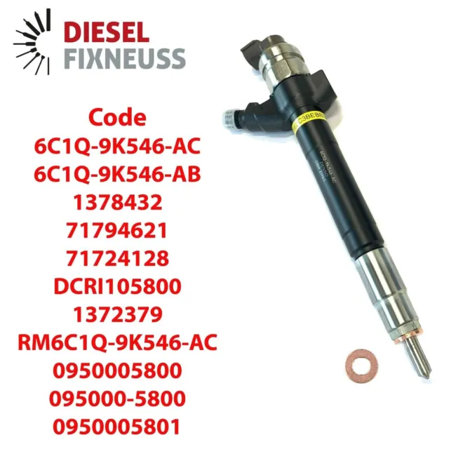Ford Transit Diesel Fuel Injector Common Rail Re-manufactured MK7 6C1Q-9K546-AC 2