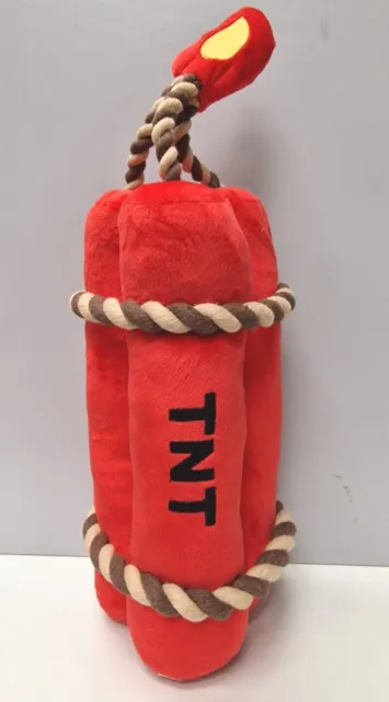 TNT Dynamite Dog Toy Maxi Squeaky Plush Extra Large Soft Giant Tug Toy BRAND NEW