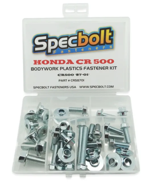 Specbolt Factory Honda CR500 kit de boulons corps complet "87-01" #CR58701