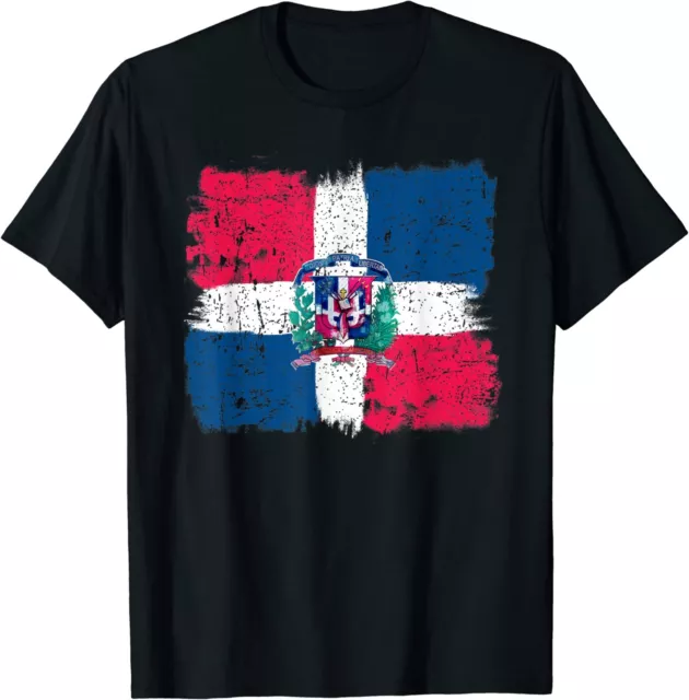 NEW LIMITED Dominican Republic Flag Shirt Republica Dominicana Tee T-Shirt S-3XL