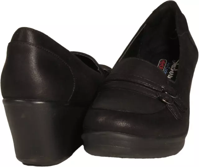 Skechers Rumblers Frilly Womens Wedge Loafer Black US Size 9