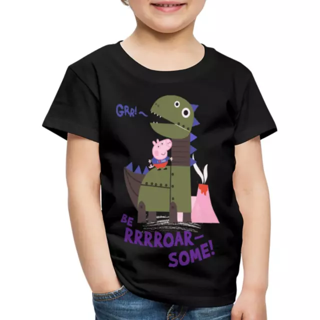 Peppa Wutz Liebt Dinosaurier Roarsome Kinder Premium T-Shirt
