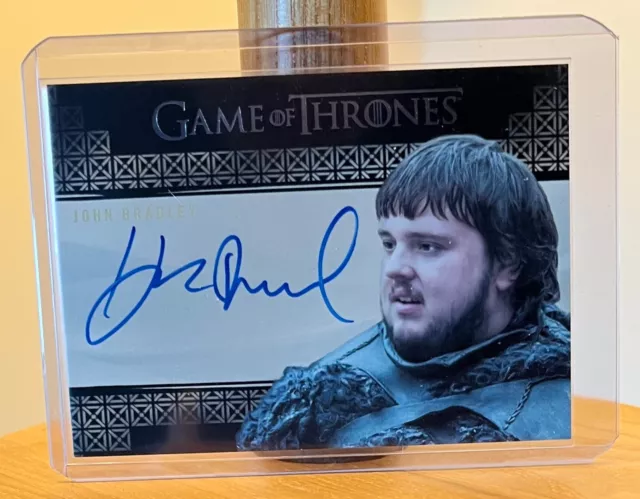 Game Of Thrones Autograph Card: John Bradley (Samwell Tarly) Valyrian Steel VL