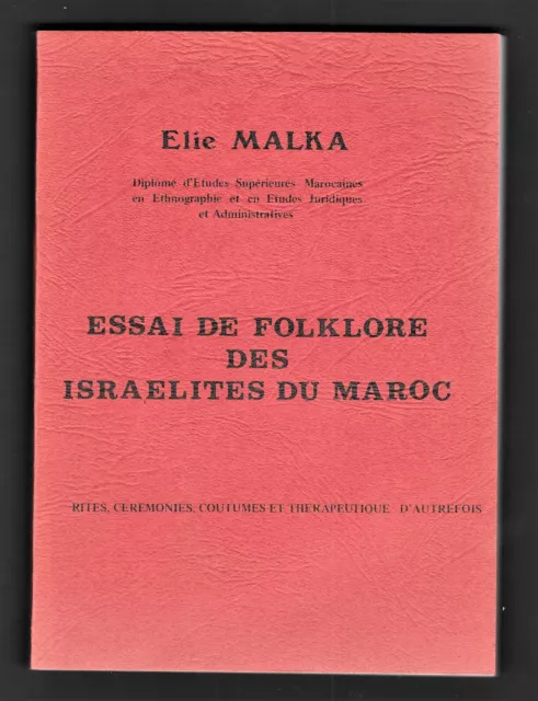 JUDAICA  Folklore Israélites Mellahs du Maroc : Coutumes, Cérémonies d'autrefois