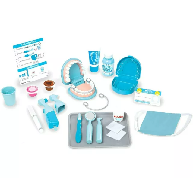 Melissa & Doug Super Smile Dentist Kit Playset 25 Pieces New In Box
