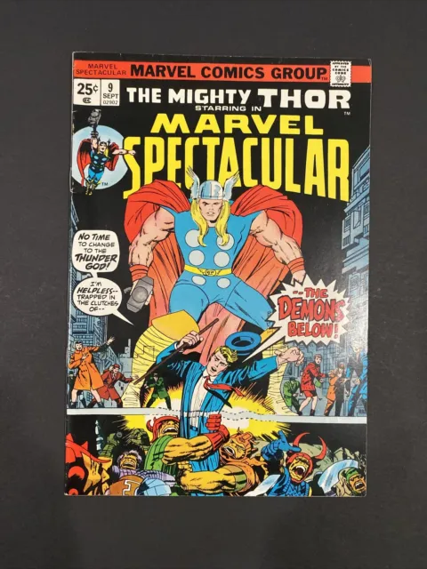 Marvel Comics Group The Mighty Thor Starring In Marvel Spectacular # 9 1974 VF