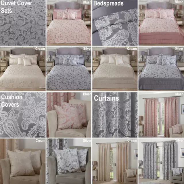 Duchess Paisley Luxury Duvet Cover Sets, Bedspreads, Curtains or Cushion Covers