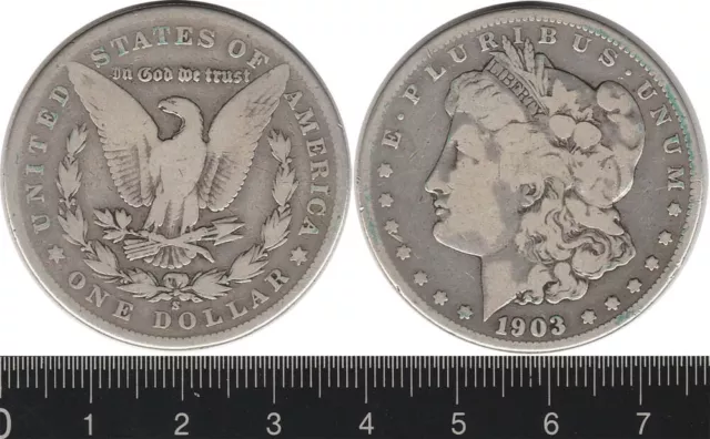 USA: 1903S One Dollar Morgan silver $1