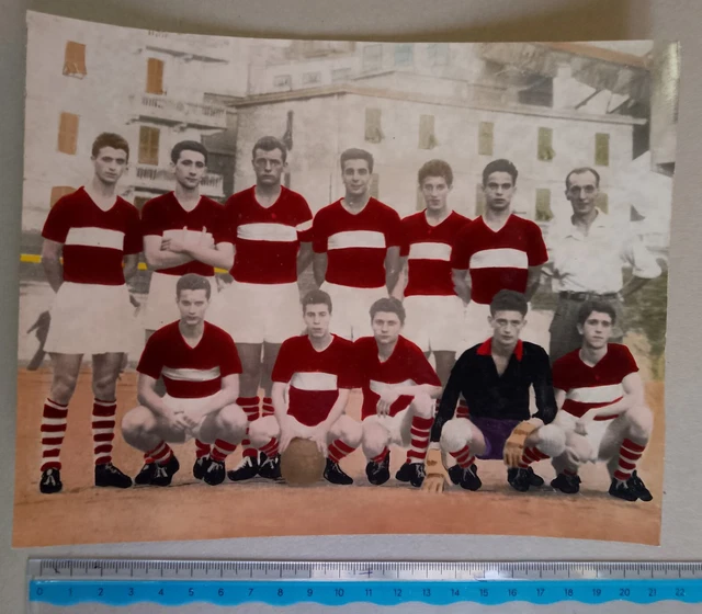 Photo Vintage équipe Lazio Années 30 – Bartoli, Roselli, Rossi, Nuti – 7x11,5