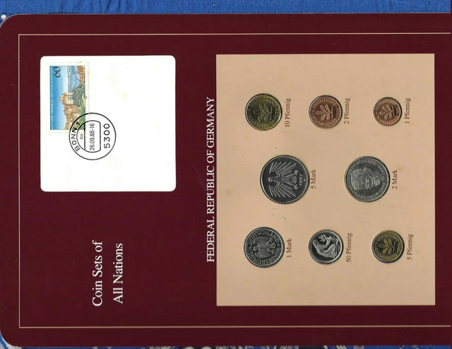 Coin sets of all nations Germany 1986 - 1988 UNC 5 Mark 1987 2 Mark 1988